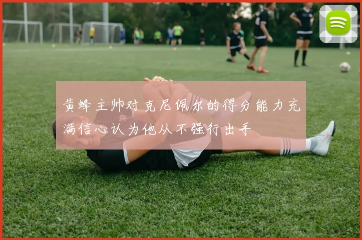 黄蜂主帅对克尼佩尔的得分能力充满信心认为他从不强行出手